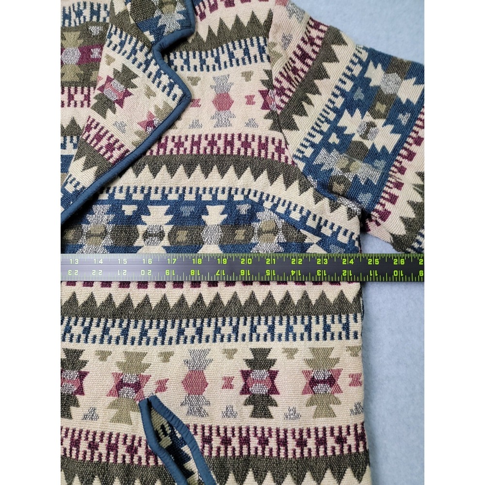 Vintage Fashion Bug Womens Jacket Tapestry Size 18/20 Aztec Southwestern Coat - Picture 7 of 9
